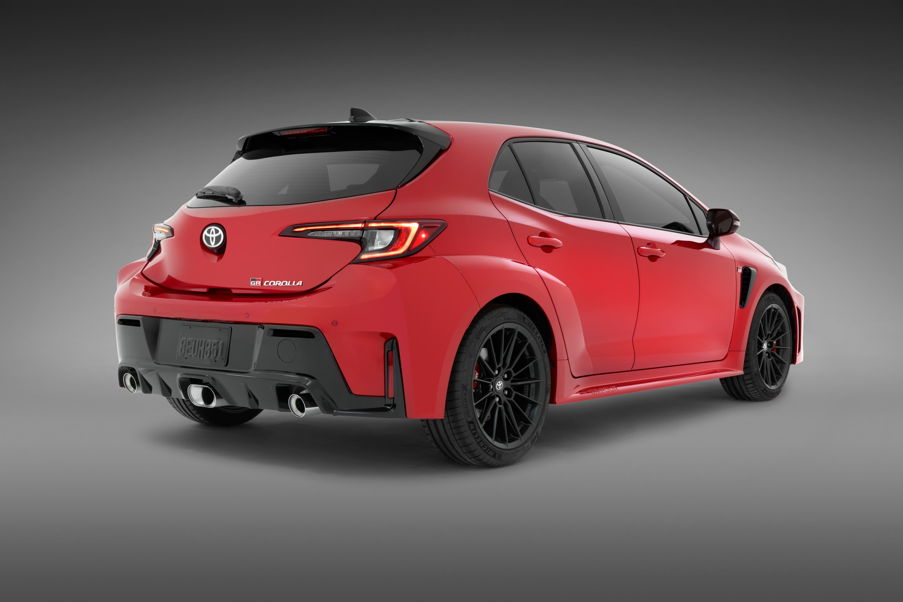 Toyota has unveiled the upgraded GR Corolla that will be available with an optional eight-speed automatic transmission (overseas model shown)